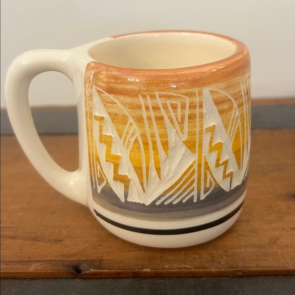 Handmade Signed Silas Navajo Mug. - Picture 3 of 8